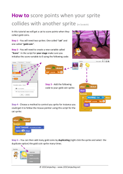 How to score points when your sprite collides with
