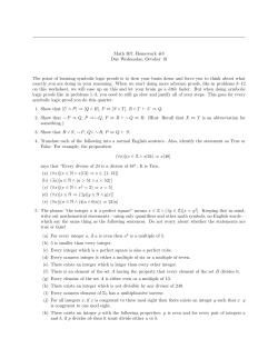 Math 307, Homework #3 Due Wednesday, October 19 The point of