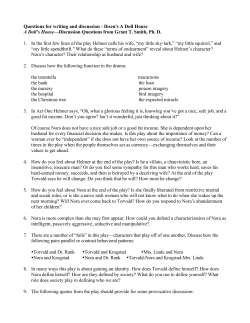 A Doll`s House&mdash;Additional Questions