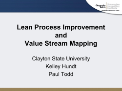 Kaizen Presentation - Clayton State University