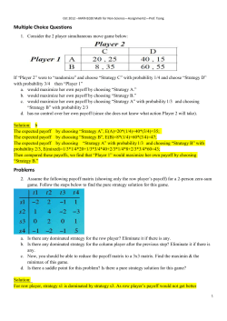 Assignmt2gameTheory2012sol