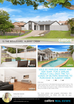 property brochure - Calibre Real Estate