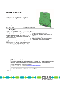 Data Sheet DB EN MINI MCR-SL-UI-UI