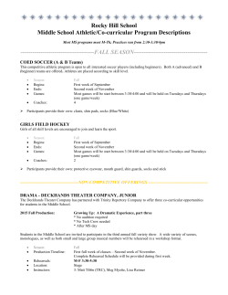 fall season - Rocky Hill School