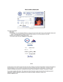 How to make a player pass