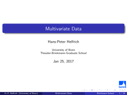 Multivariate Data