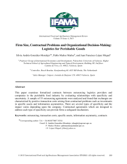 Firm Size, Contractual Problems and Organizational