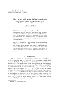 The cubics which are differences of two conjugates of an