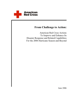 Disaster Response and Related Capabilities Action Paper