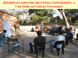 Bwabwata Kwandu case study
