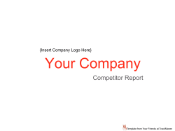 Competitive Analysis PPT Template