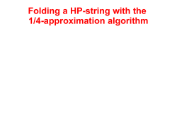 Folding a HP-string with the 1/4