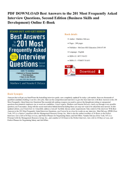 PDF DOWNLOAD Best Answers to the 201 Most