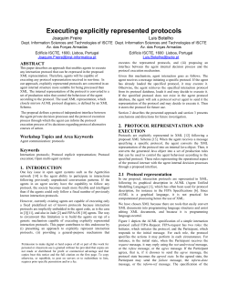 Executing explicitly represented protocols