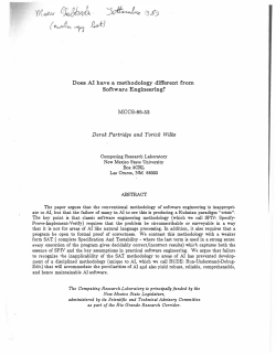 Does AI have a methodology different from Softwar..:! Engineering