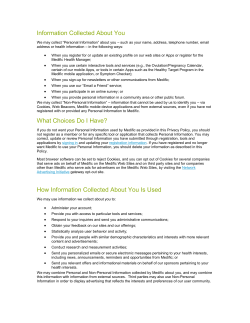 Disclosures to Third Party Web Sites
