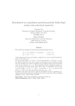 Boundedness in a quasilinear parabolic-parabolic