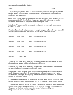 Alternate and E.C. assignments