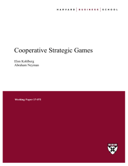 Cooperative Strategic Games