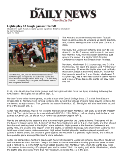 Lights play 10 tough games this fall