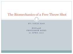 The Biomechanics of a Free Throw Shot