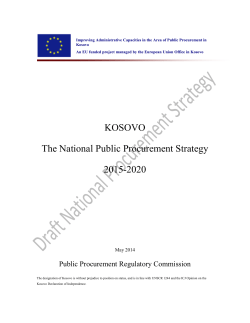 National Public Procurement Strategy