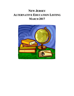 New Jersey Alternative Education Listing