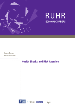 Health Shocks and Risk Aversion