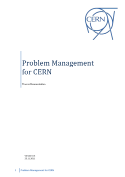 Problem Management for CERN