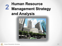 Human Resource Management Strategy and Analysis