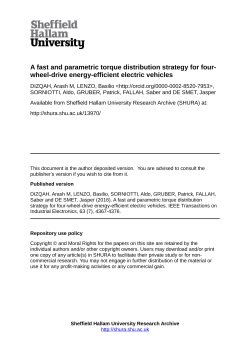 A fast and parametric torque distribution strategy for four