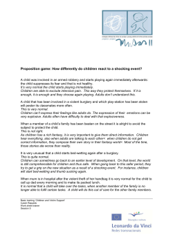 Proposition game: How differently do children react to a