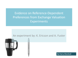 Evidence on Reference-Dependent Preferences from Exchange