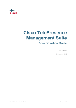 Cisco TelePresence Management Suite Administrator Guide (13.0)