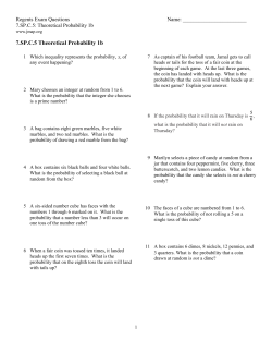 7.SP.C.5 Theoretical Probability 1b