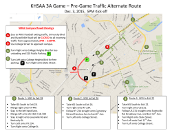 KHSAA 3A Game Pre-Game Traffic Alternate Route