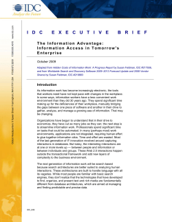 Information Access in Tomorrow`s Enterprise