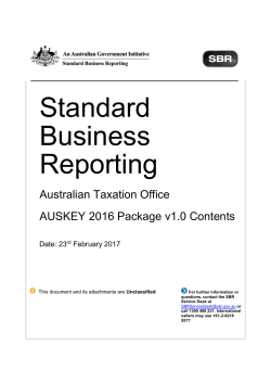 ATO AUSKEY.0001 2016 Package v1.0 Contents