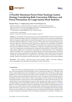 A Flexible Maximum Power Point Tracking Control Strategy