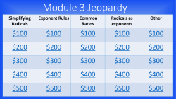 Module 2 Jeopardy