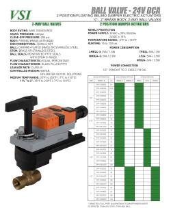 2-way ball valves 2 position damper actuators
