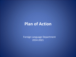 Plan of Action - Belmont Public Schools