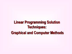Graphical Solution