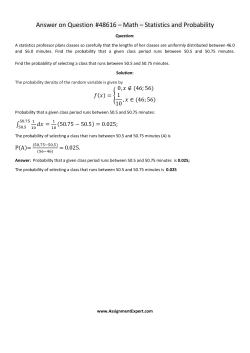 Answer on Question #48616 &ndash; Math &ndash; Statistics and Probability