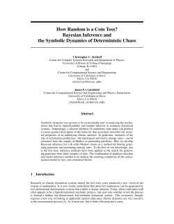 How Random is a Coin Toss? Bayesian Inference and the Symbolic