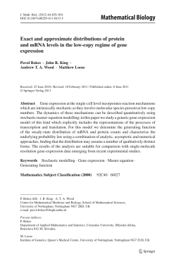 Mathematical Biology
