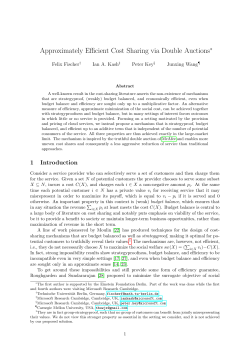 Approximately Efficient Cost Sharing via Double Auctions