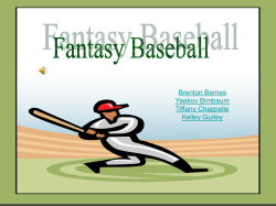 Fantasy Baseball