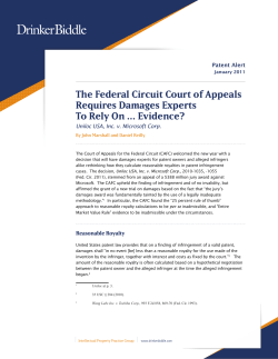 The Federal Circuit Court of Appeals Requires