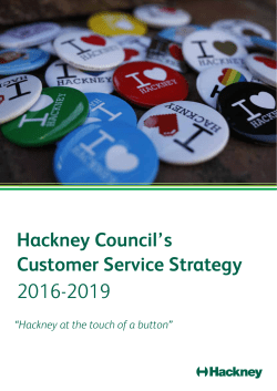 customer service strategy 2016-19